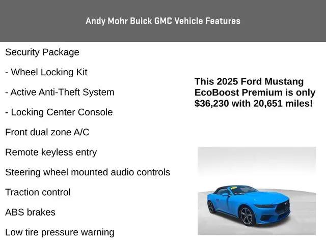 2025 Ford Mustang EcoBoost Premium Convertible
