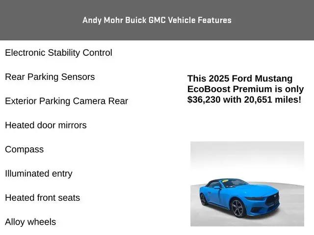 2025 Ford Mustang EcoBoost Premium Convertible