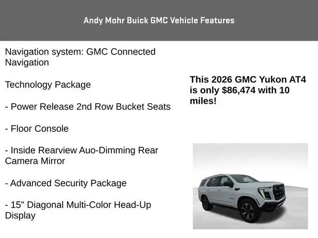 2026 GMC Yukon 4WD AT4