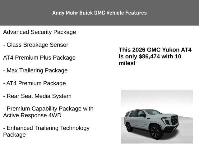 2026 GMC Yukon 4WD AT4