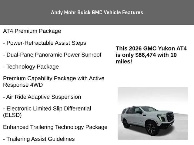 2026 GMC Yukon 4WD AT4