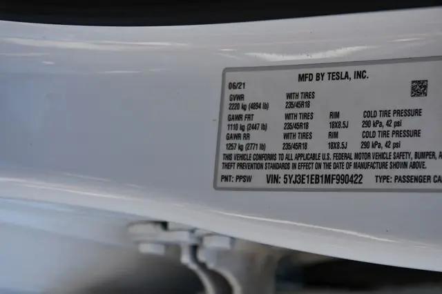 2021 Tesla Model 3 Long Range
