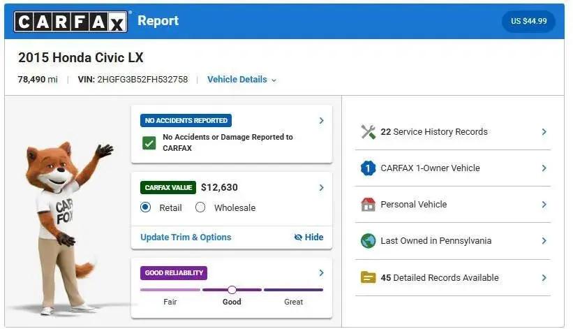 2015 Honda Civic LX