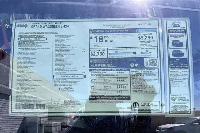 2026 Jeep Grand Wagoneer L 4x4