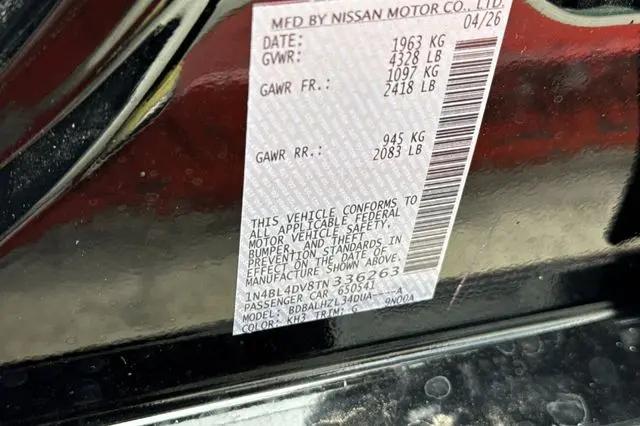 2026 Nissan Altima SV FWD