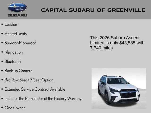 2026 Subaru Ascent Limited 7-Passenger