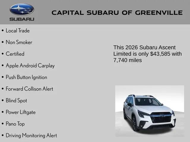 2026 Subaru Ascent Limited 7-Passenger