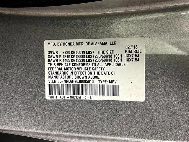 2018 Honda Odyssey EX-L