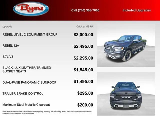 2021 Ram 1500 Rebel Crew Cab 4x4 5'7" Box