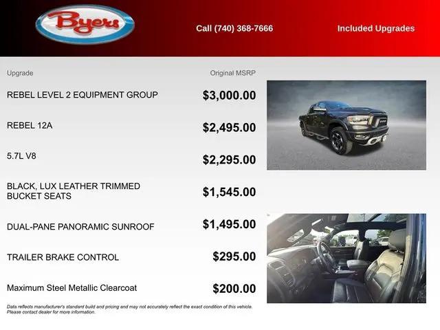 2021 Ram 1500 Rebel Crew Cab 4x4 5'7" Box