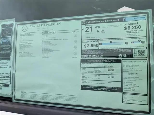 2026 Mercedes-Benz GLE GLE 450 4MATIC