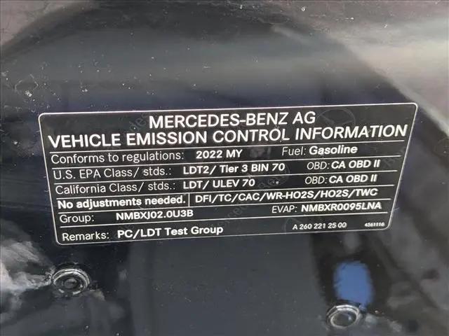 2022 Mercedes-Benz GLA-CLASS GLA 250 4MATIC