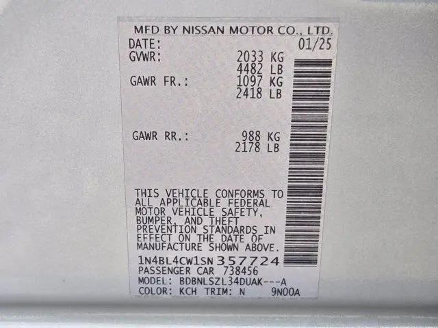 2025 Nissan Altima SR AWD