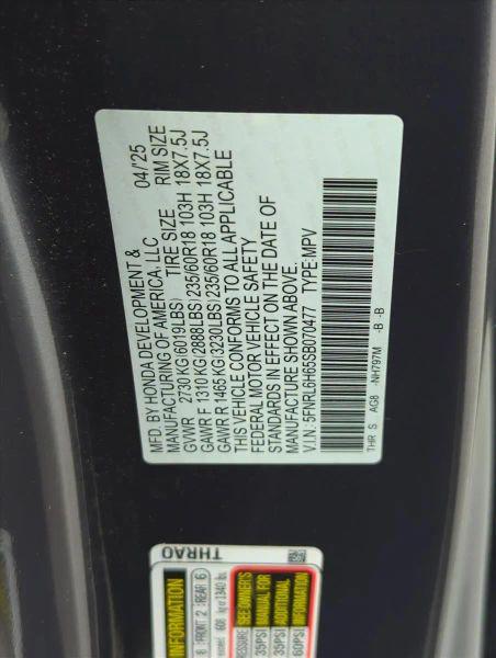 2025 Honda Odyssey EX-L