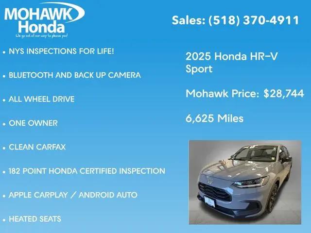 2025 Honda HR-V AWD Sport