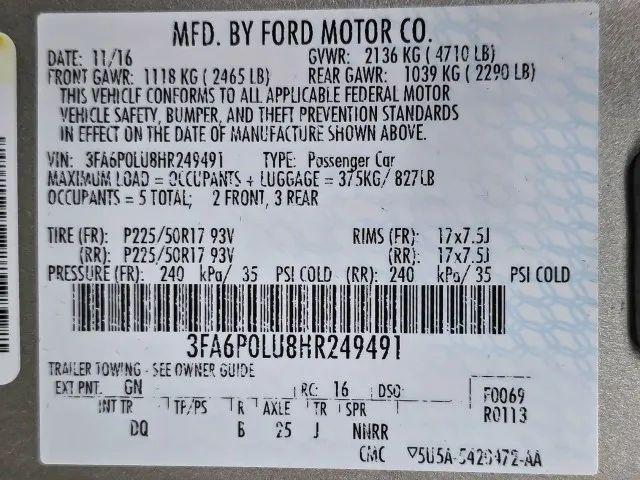 2017 Ford Fusion Hybrid SE