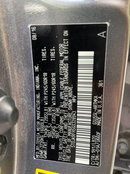 2016 Toyota Highlander XLE V6