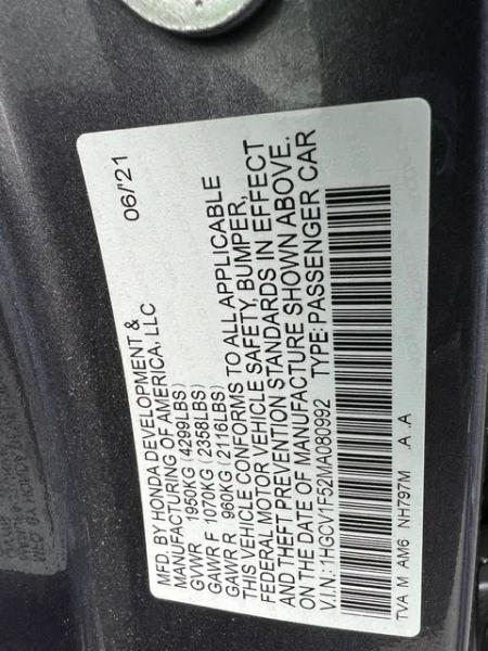 2021 Honda Accord EX-L