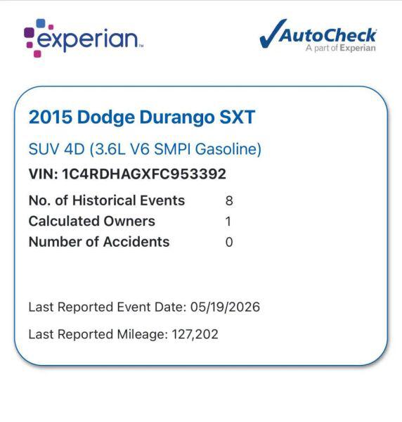 2015 Dodge Durango SXT