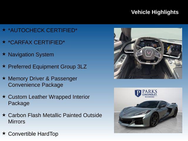 2023 Chevrolet Corvette Z06 RWD Convertible 3LZ
