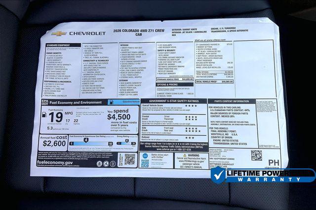 2026 Chevrolet Colorado Z71, 4WD