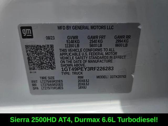 2024 GMC Sierra 2500HD 4WD Crew Cab Standard Bed AT4