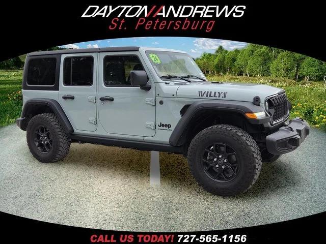 2024 Jeep Wrangler 4-Door Willys 4x4 for sale in St Petersburg, FL