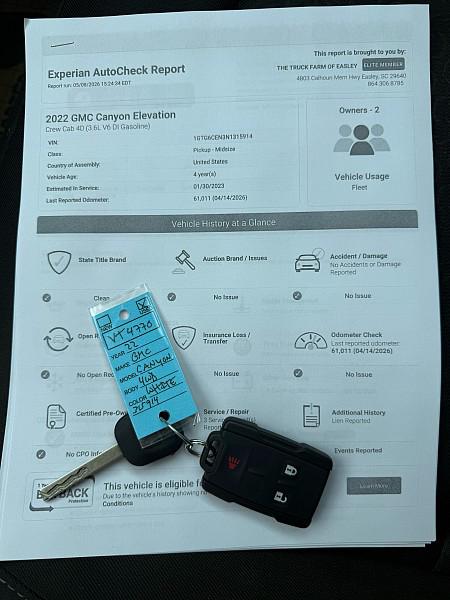 2022 GMC Canyon 4WD Crew Cab Short Box Elevation