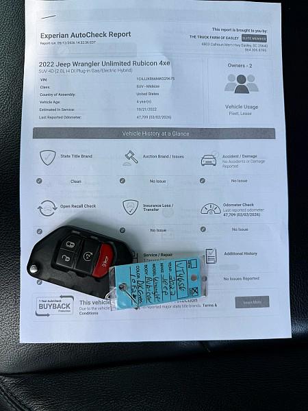 2022 Jeep Wrangler 4xe Unlimited Rubicon 4x4