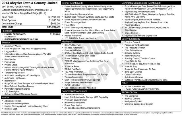 2014 Chrysler Town & Country Limited