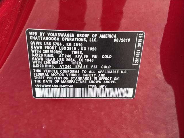2019 Volkswagen Atlas 3.6L V6 SE w/Technology