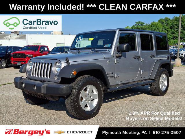 2018 Jeep Wrangler JK Unlimited Sport S 4x4 for sale in Plymouth Meeting, PA
