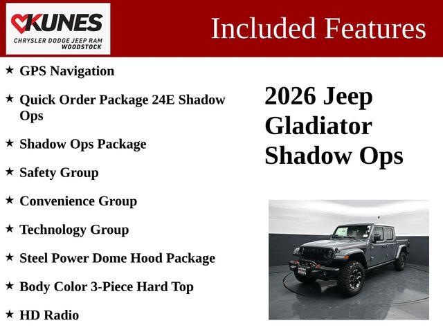 2026 Jeep Gladiator GLADIATOR SHADOW OPS 4X4