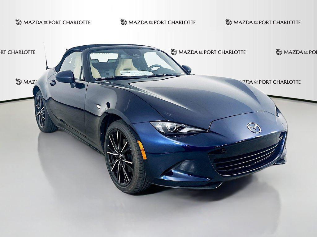 Deep Crystal Blue Mica 2026 Mazda MX-5 Miata Convertible Rear-Wheel Drive Manual