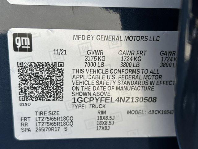 2022 Chevrolet Silverado 1500 4WD Crew Cab Short Bed LT Trail Boss