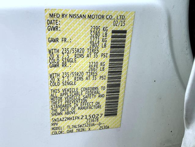 2015 Nissan Murano Platinum