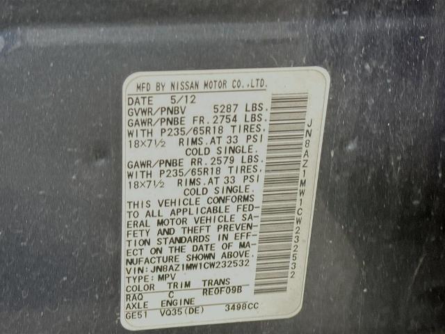 2012 Nissan Murano SL