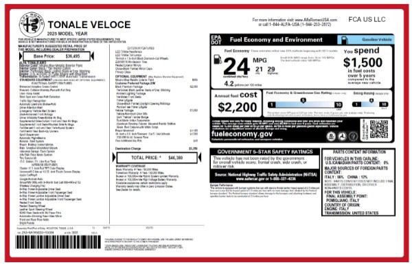 2025 Alfa Romeo Tonale TONALE AWD