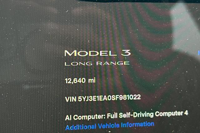 2025 Tesla Model 3 Long Range Rear-Wheel Drive
