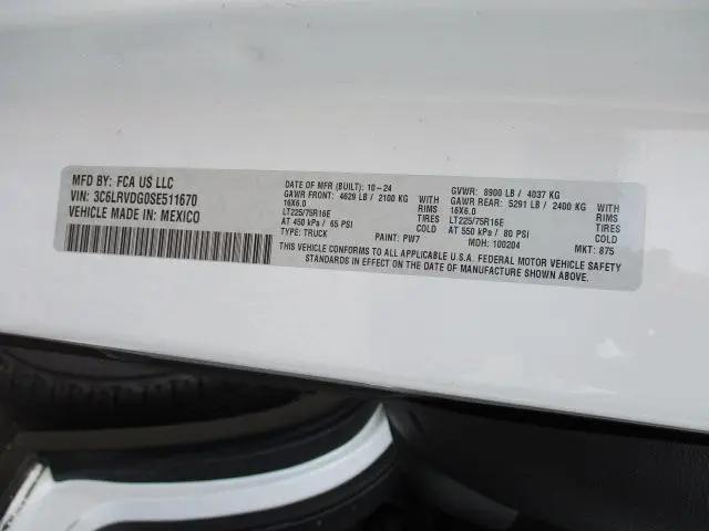 2025 Ram ProMaster 2500 Cargo Van Tradesman High Roof 159" WB w/Pass Seat