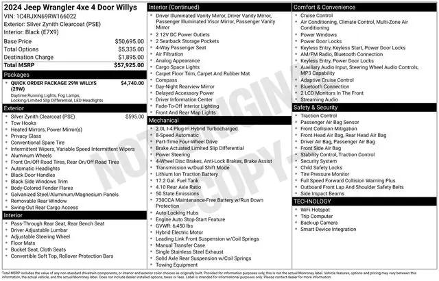 2024 Jeep Wrangler 4xe Willys 4xe