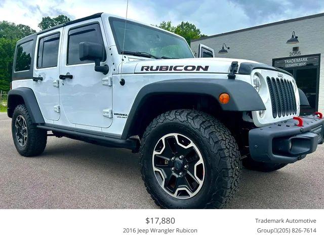 2016 Jeep Wrangler Unlimited Rubicon Hard Rock for sale in Tuscaloosa, AL