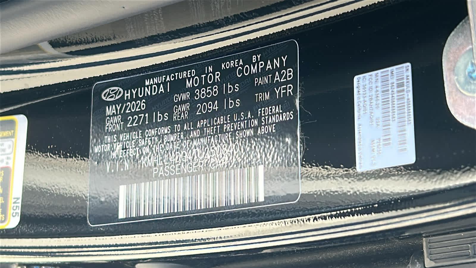 New 2026 Abyss Black Hyundai SE image 60
