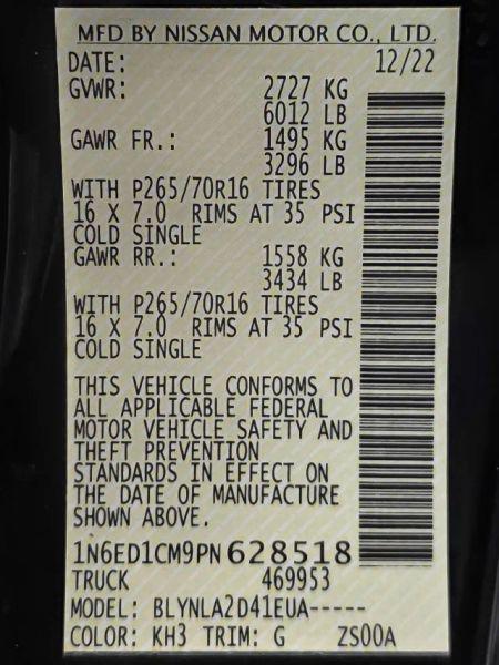 2023 Nissan Frontier King Cab S 4x4