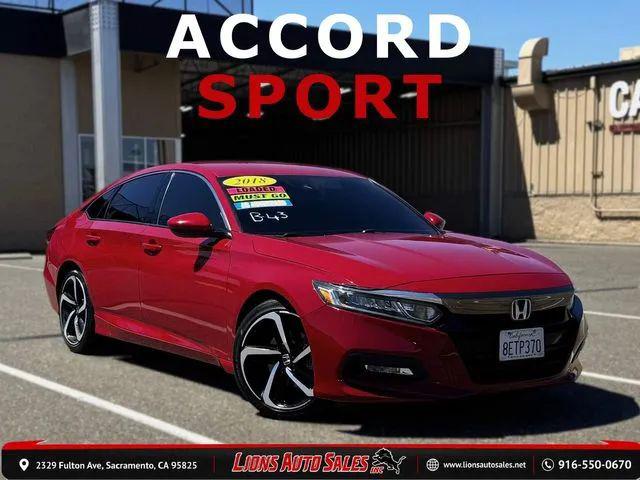 2018 Honda Accord Sport for sale in Sacramento, CA