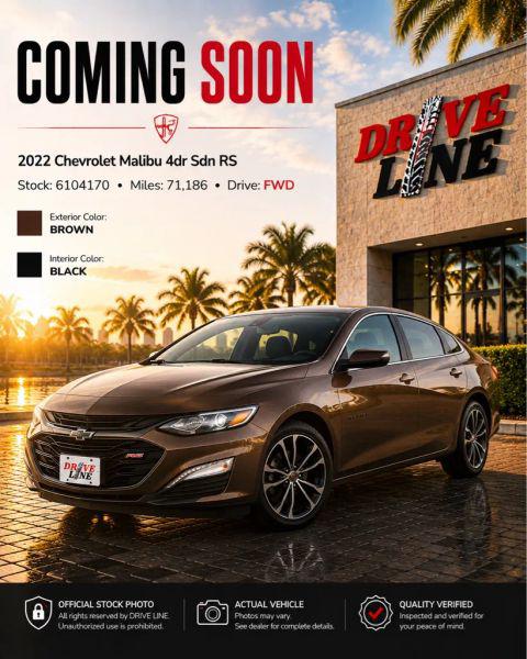 2022 Chevrolet Malibu FWD RS for sale in Jacksonville, FL
