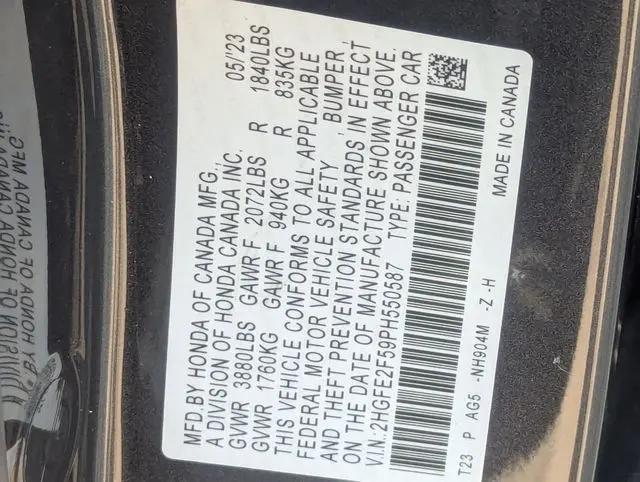 2023 Honda Civic Sport