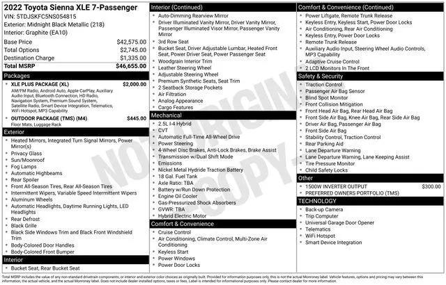 2022 Toyota Sienna XLE for sale in Fort Wayne, IN