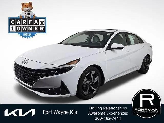 2021 Hyundai Elantra Hybrid Limited for sale in fort wayne, IN