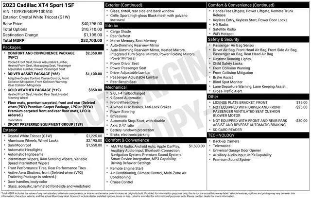2023 Cadillac XT4 FWD Sport for sale in Sherman, TX
